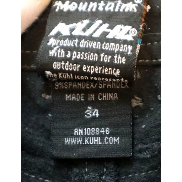 KUHL Hiking Shorts Black Outdoor Technical Size 34 Trail Gorpcore Aesthetic - Picture 3 of 9